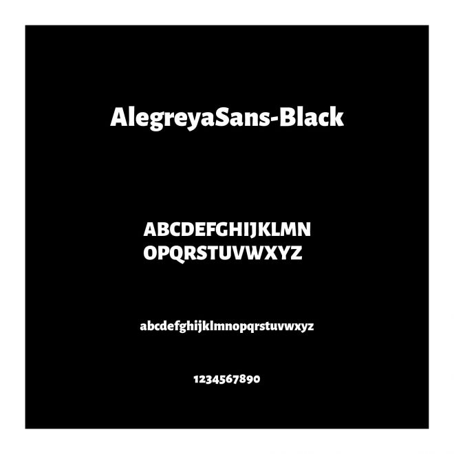AlegreyaSans-Black