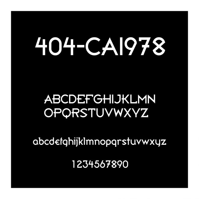 404-CAI978