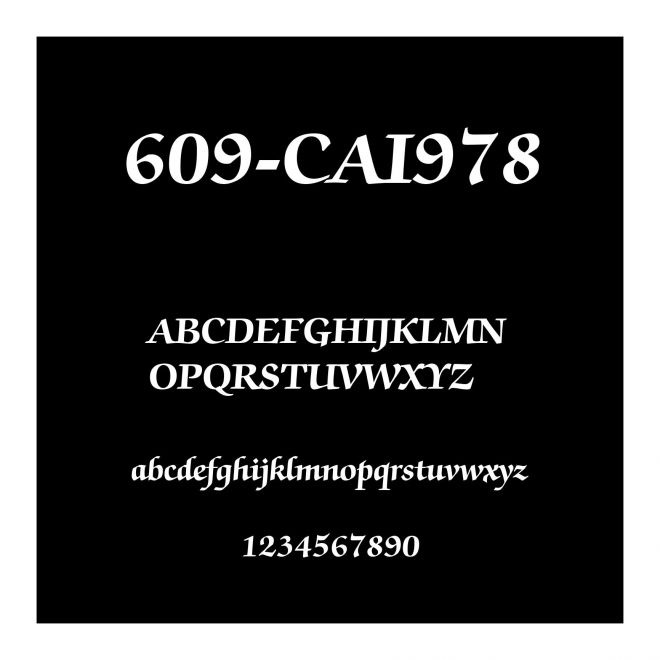 609-CAI978