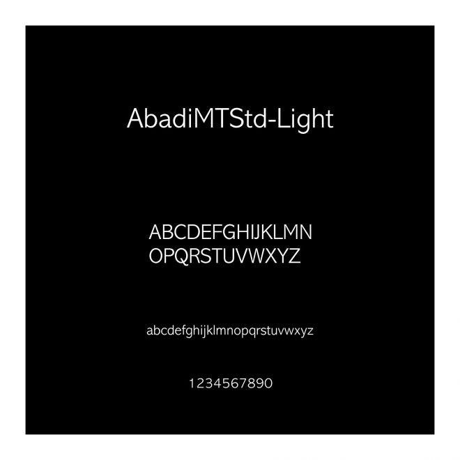 AbadiMTStd-Light