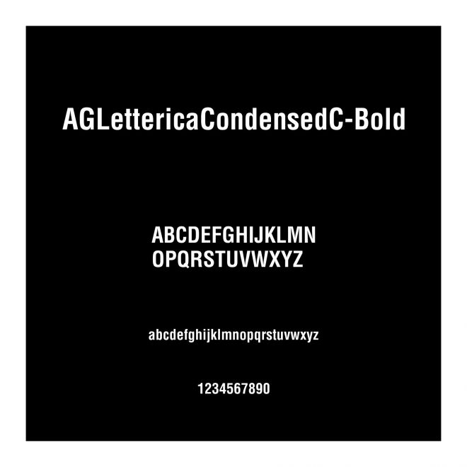 AGLettericaCondensedC-Bold