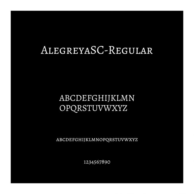 AlegreyaSC-Regular