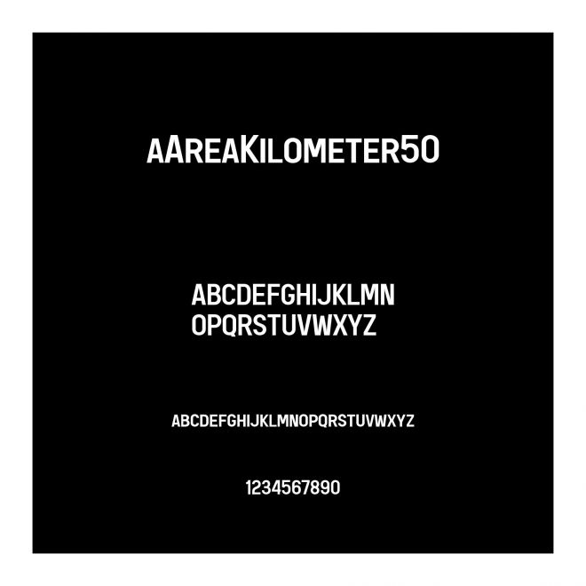 aAreaKilometer50