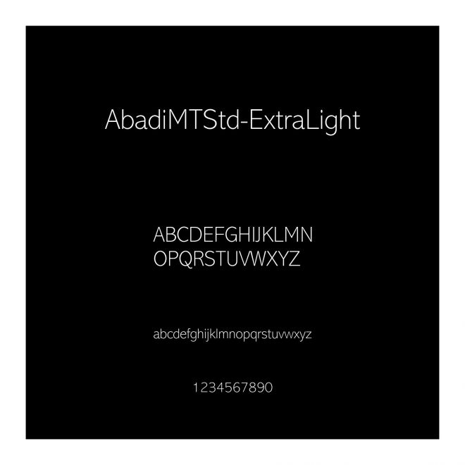AbadiMTStd-ExtraLight