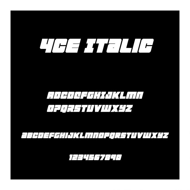 4ce Italic