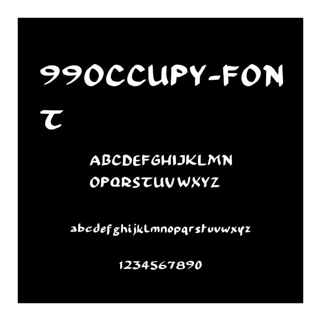 99OCCUPY-FONT