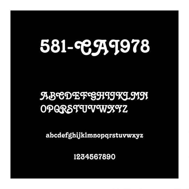 581-CAI978