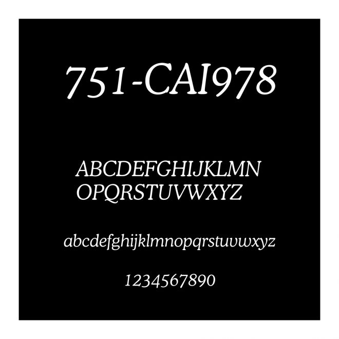 751-CAI978