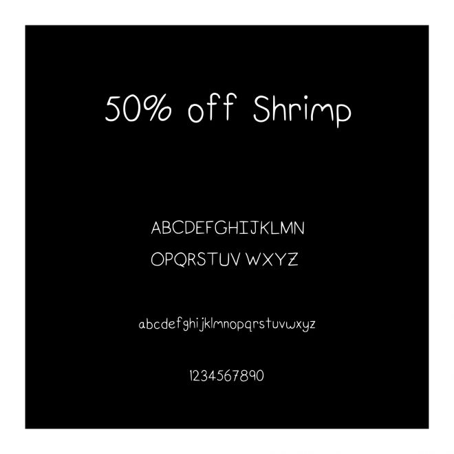 50% off Shrimp