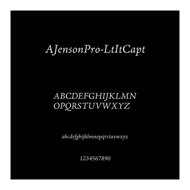 AJensonPro-LtItCapt