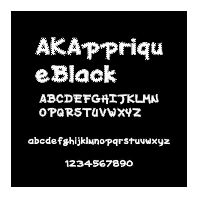 AKAppriqueBlack