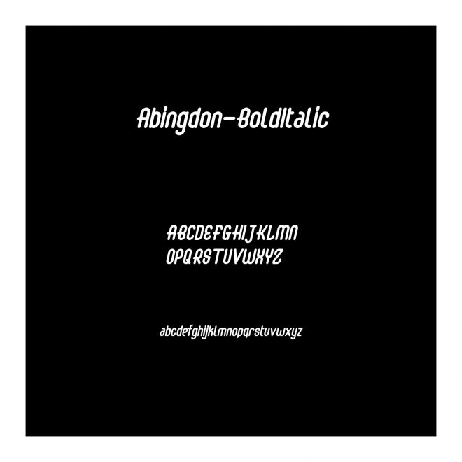Abingdon-BoldItalic