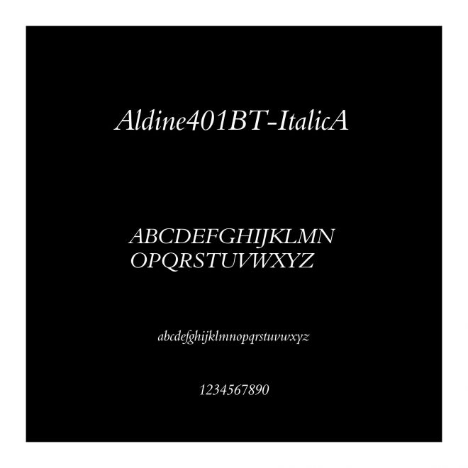 Aldine401BT-ItalicA