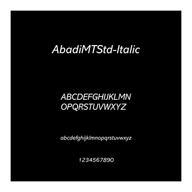 AbadiMTStd-Italic