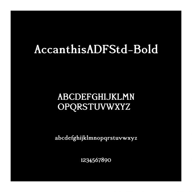 AccanthisADFStd-Bold