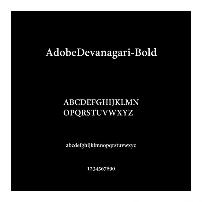 AdobeDevanagari-Bold