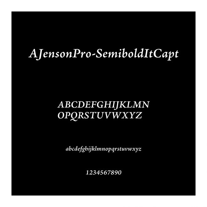 AJensonPro-SemiboldItCapt
