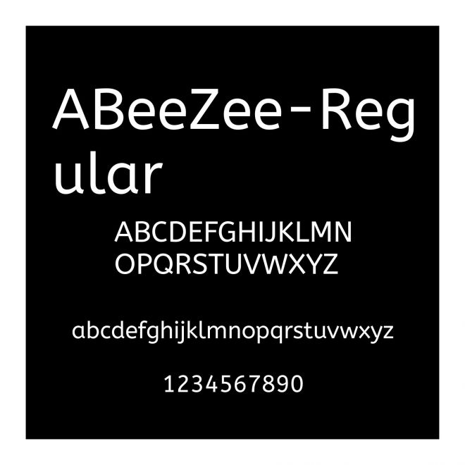 ABeeZee-Regular