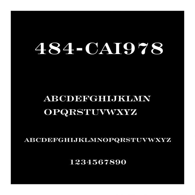 484-CAI978