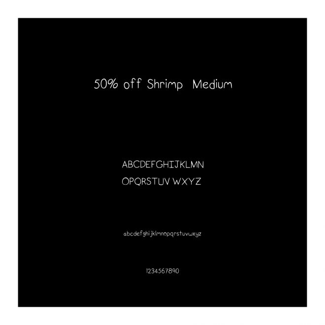 50% off Shrimp  Medium