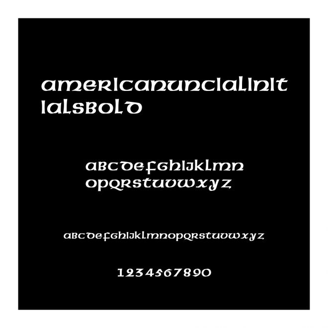 AmericanUncialInitialsBold