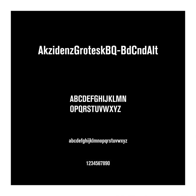 AkzidenzGroteskBQ-BdCndAlt