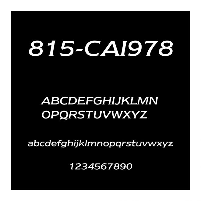 815-CAI978