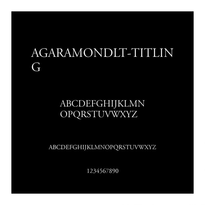 AGaramondLT-Titling