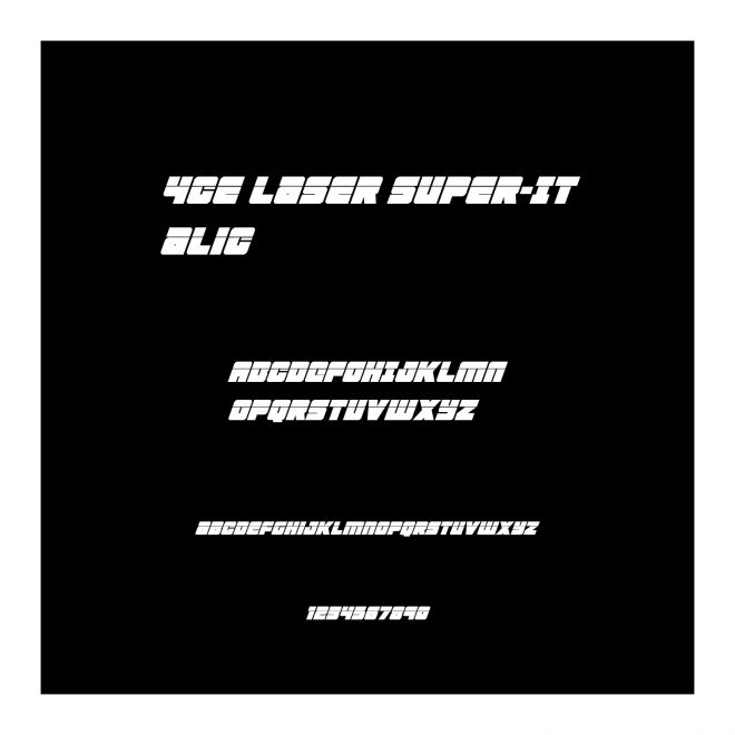 4ce Laser Super-Italic