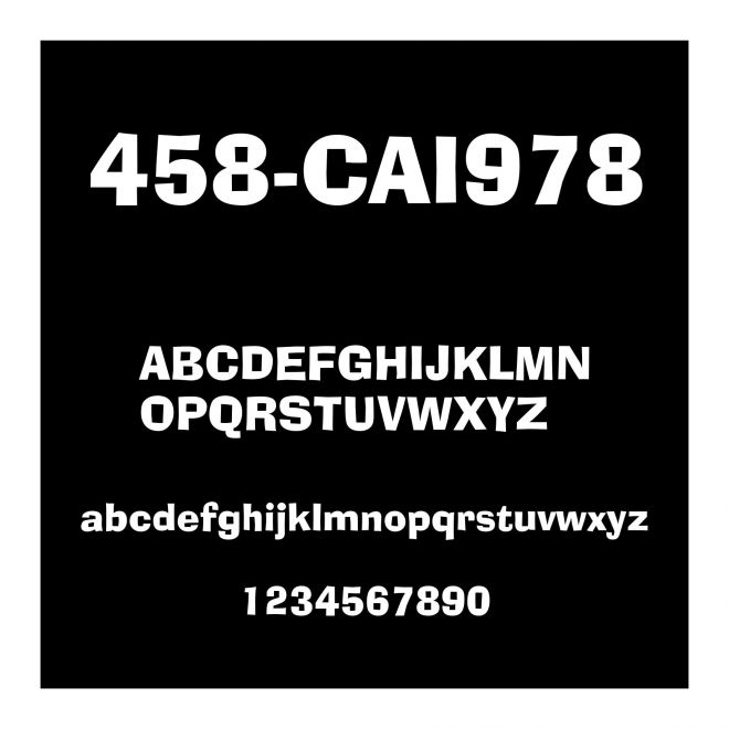 458-CAI978
