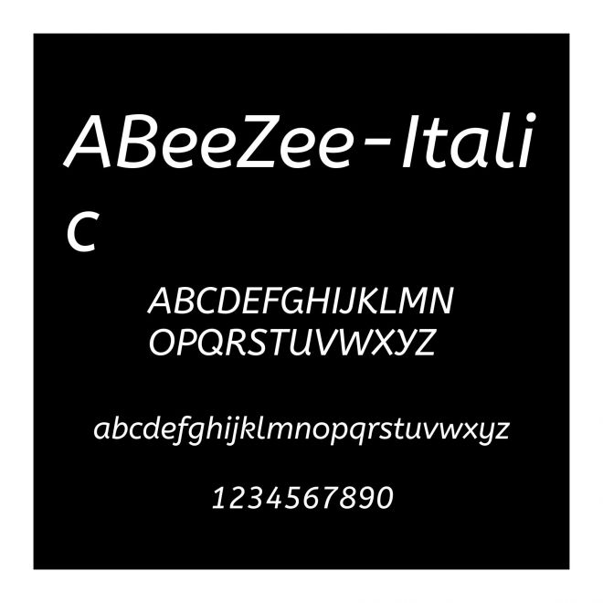 ABeeZee-Italic