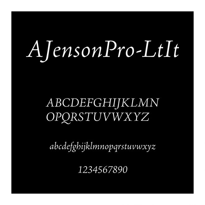 AJensonPro-LtIt