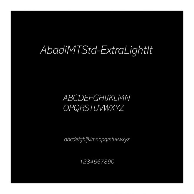 AbadiMTStd-ExtraLightIt