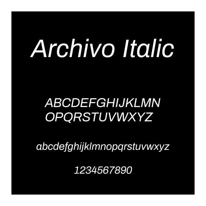 Archivo Italic