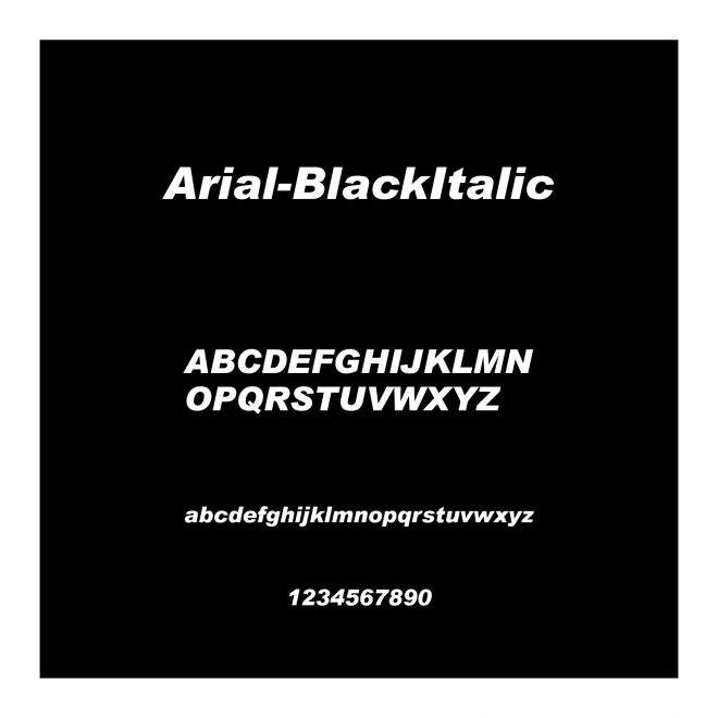 Arial-BlackItalic