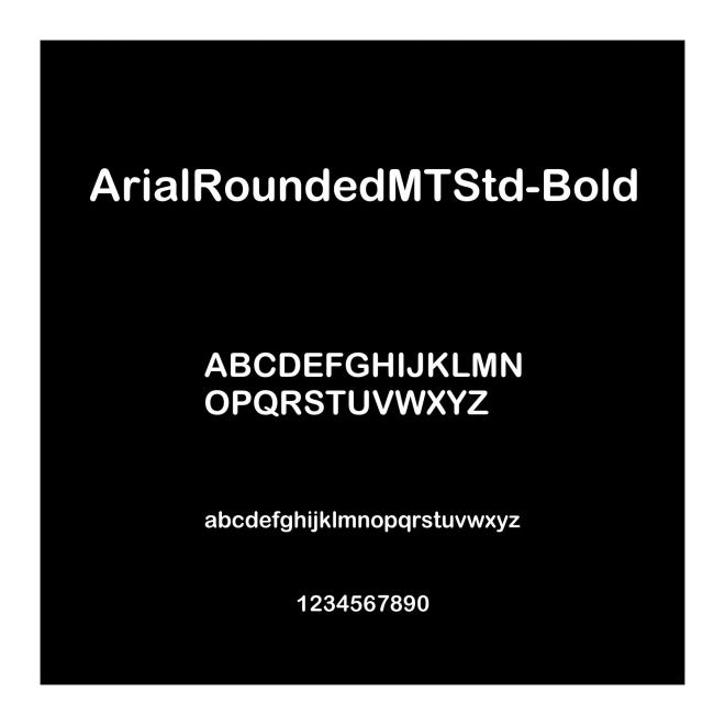 ArialRoundedMTStd-Bold