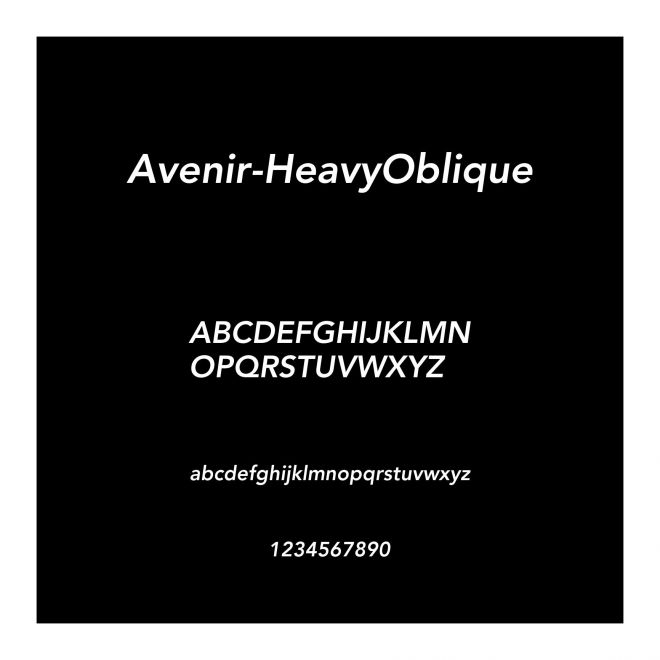 Avenir-HeavyOblique