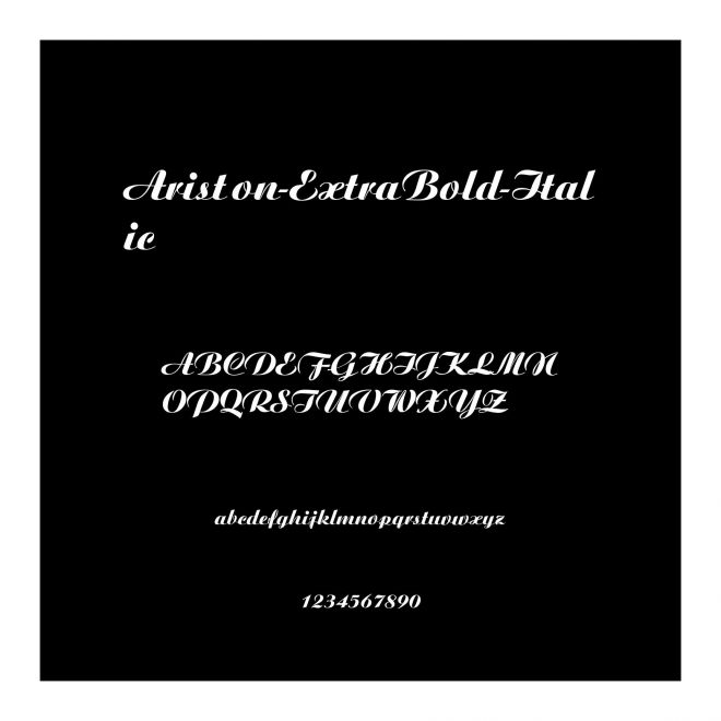 Ariston-ExtraBold-Italic