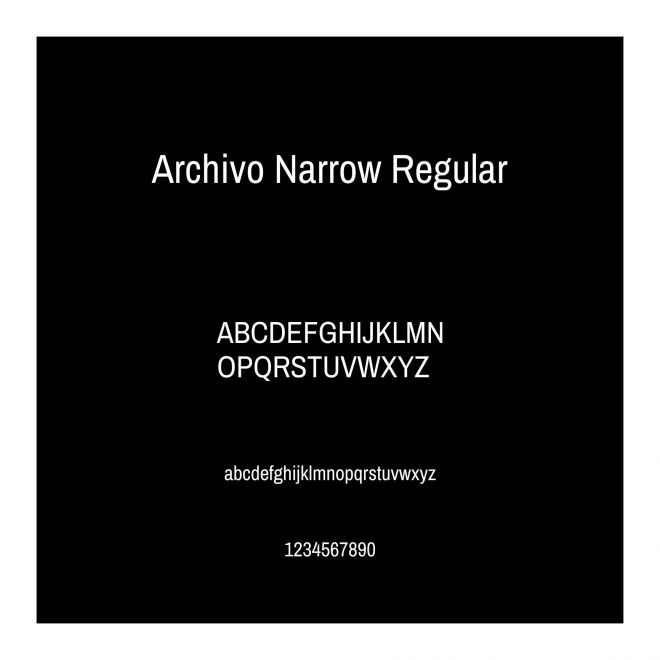 Archivo Narrow Regular