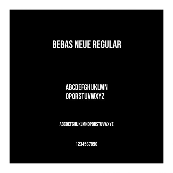 Bebas Neue Regular