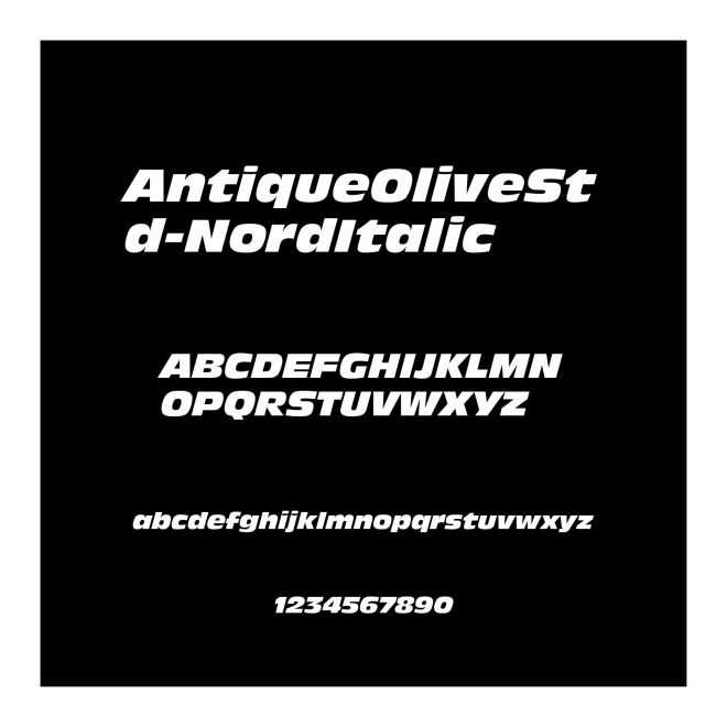 AntiqueOliveStd-NordItalic
