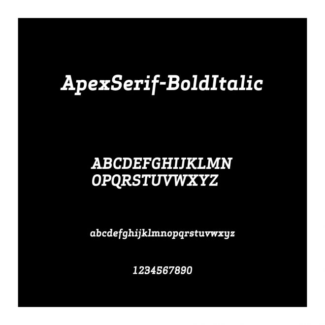 ApexSerif-BoldItalic