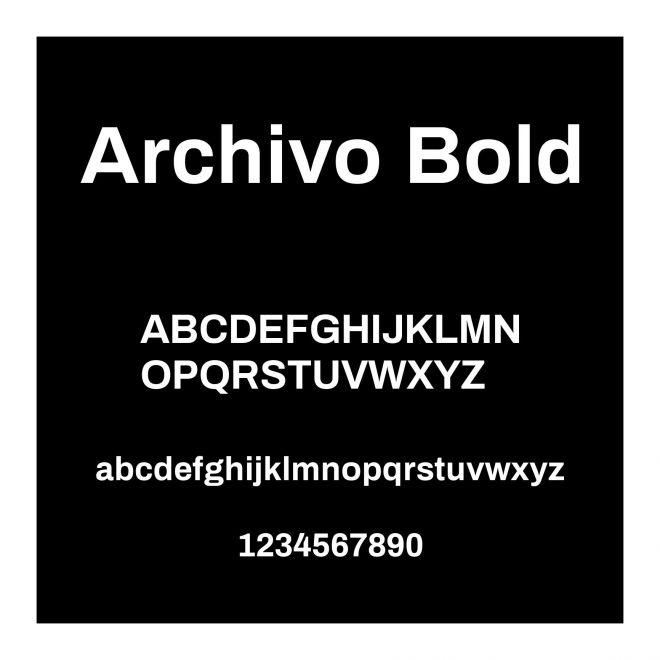 Archivo Bold