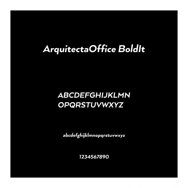 ArquitectaOffice BoldIt