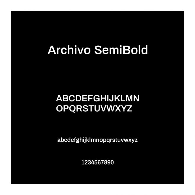 Archivo SemiBold