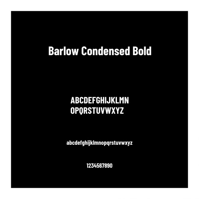 Barlow Condensed Bold