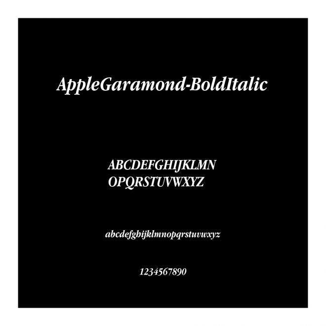 AppleGaramond-BoldItalic