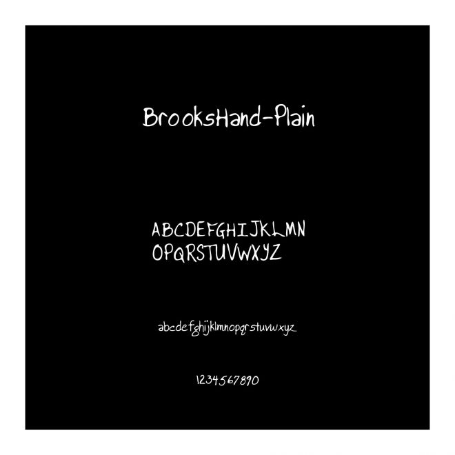 BrooksHand-Plain