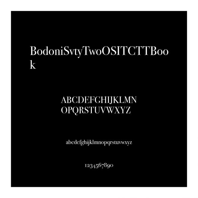 BodoniSvtyTwoOSITCTTBook