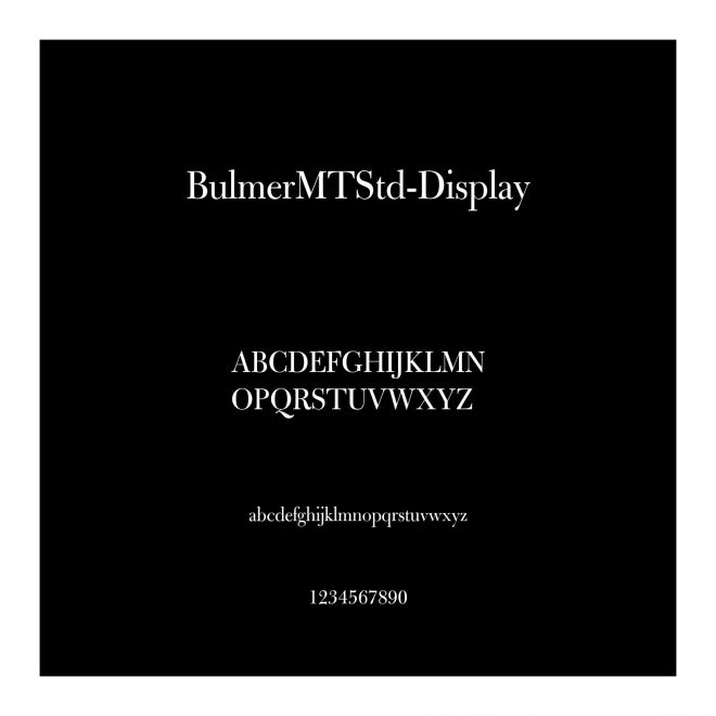 BulmerMTStd-Display
